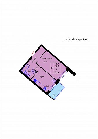 Планировка Квартира № 460