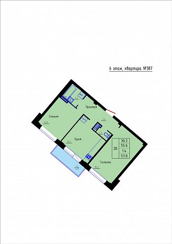 Планировка Квартира № 387
