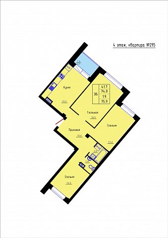 Планировка Квартира № 295
