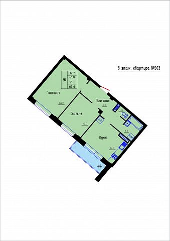 Планировка Квартира № 503