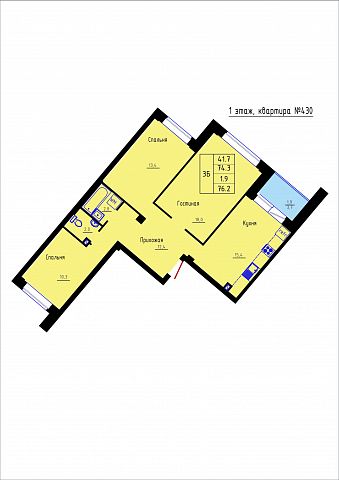 Планировка Квартира № 430